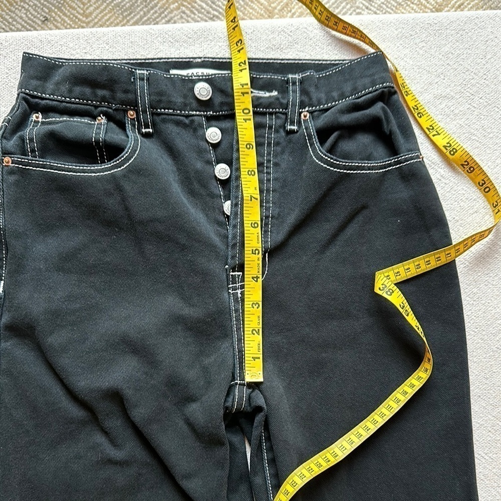 PacSun Black ultra high rise “dad Jean” SZ 26 - Picture 7 of 9